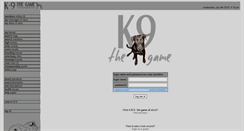 Desktop Screenshot of k9-game.com